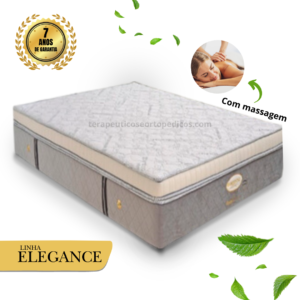 Conjunto Box / Base. (Altura da base com os pés = 33 cm). Colchão Terapêutico e Ortopédico Oriental J2000 “Elegance Flexível” = 28 cm. Massagem + energia Bio Quântica.  Garantia 15 Anos.